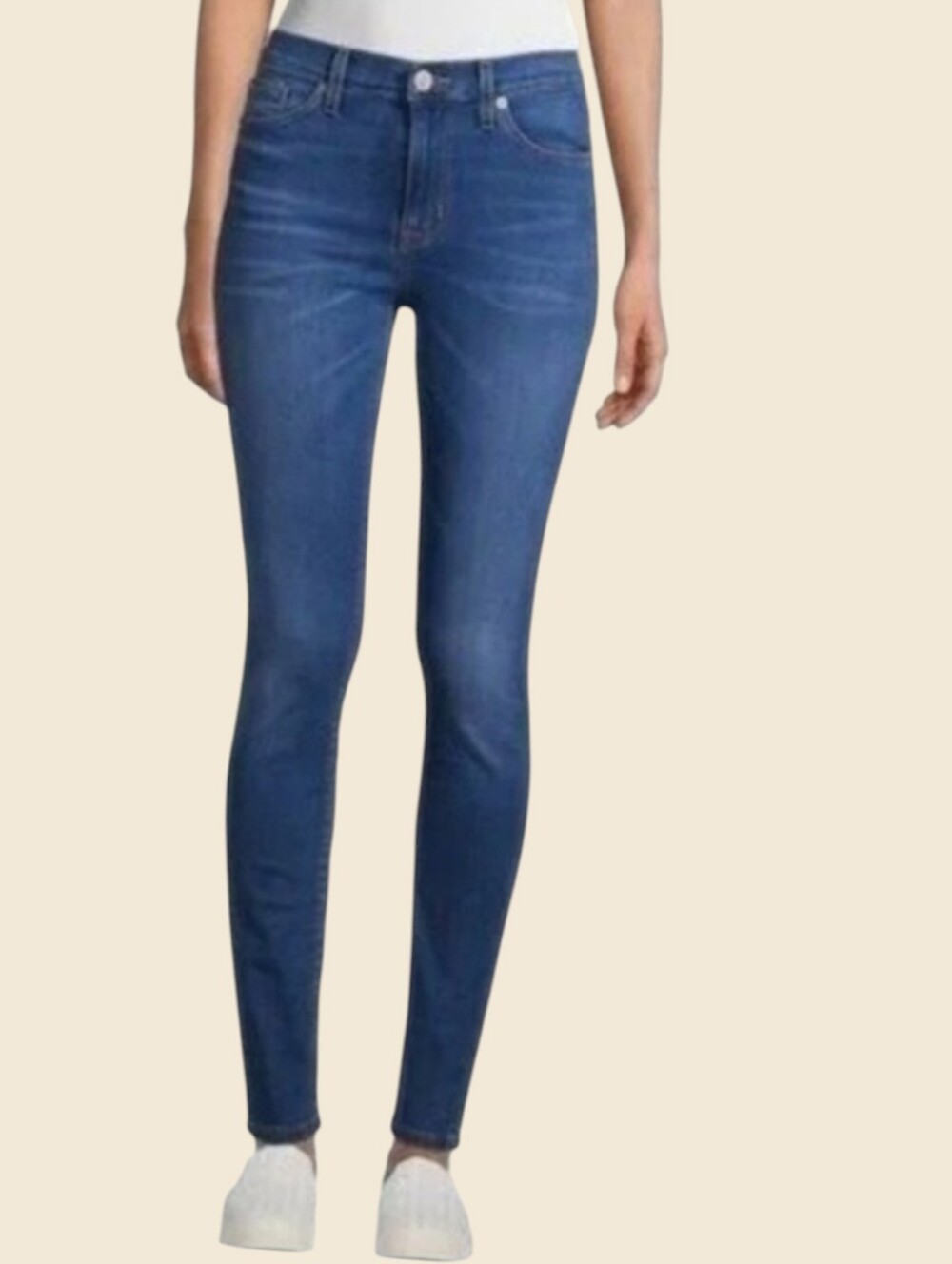 Hudson Natalie Womens Super Skinny Jeans Size 24 Dark Wash
